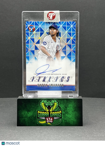 2025 Topps Pristine Italics Autographs Shota Imanaga #I-SI Blue Refractor /75