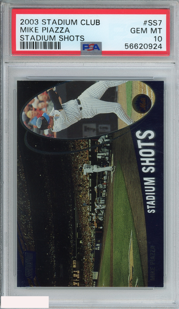 2003 STADIUM CLUB STADIUM SHOTS MIKE PIAZZA #SS7 NEW YORK METS HOF PSA 10 POP 1