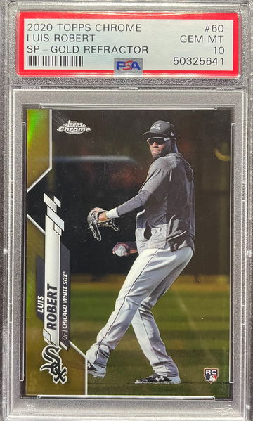 2020 Topps Chrome Luis Robert Gold Refractor SP