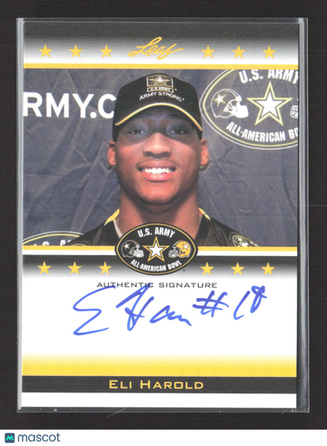 2012 Leaf U.S. Army All-American Bowl Selection Tour Eli Harold #TA-EH1 005/125 Auto