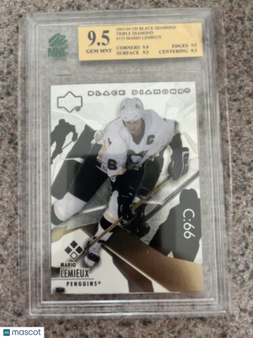 2003-4 Upper Deck Black Diamond Mario Lemieux MNT 9.5
