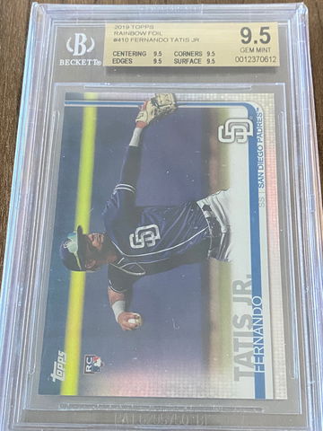 2019 Topps Fernando Tatis Jr. Rainbow Foil BGS 9.5