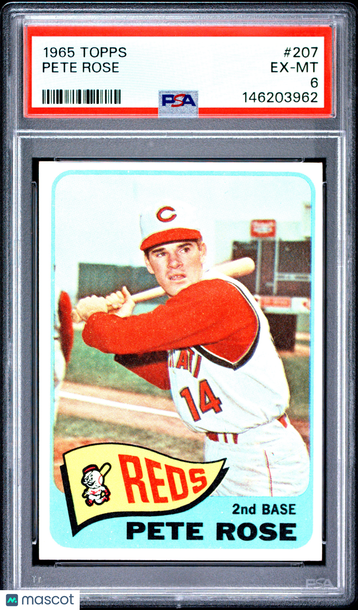 1965 Topps Pete Rose #207 PSA 6