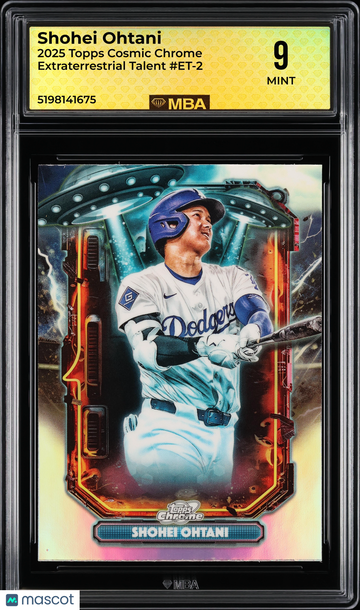 2025 Topps Cosmic Chrome Extraterrestrial Talent Shohei Ohtani #ET-2 MBA 9