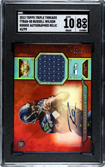 2012 Russell Wilson Rookie RC AUTO 