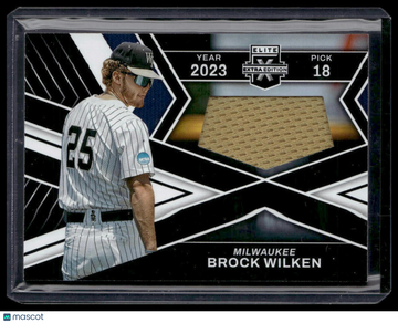 2023 Panini Elite Extra Edition Brock Wilken #FR-BWL First Round Materials MEM