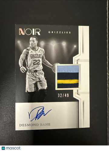 2024-25 Panini Noir Desmond Bane Patch