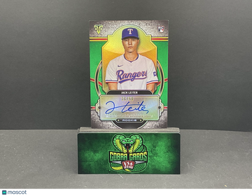 2024 Topps Tribute Jack Leiter #RA-JL Green /50 RC