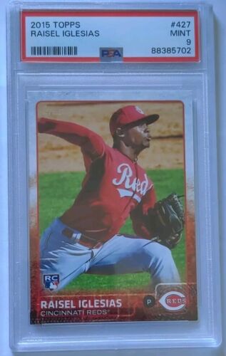 2015 Topps Raisel Iglesias #427 PSA 9