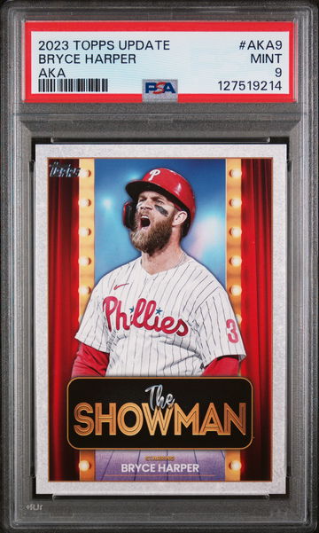 2023 Topps Update Aka Bryce Harper #AKA9 PSA 9