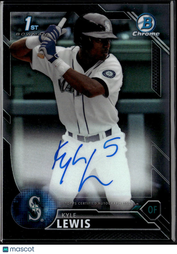 2016 Bowman Chrome Kyle Lewis #CDA-KL 1st Bowman