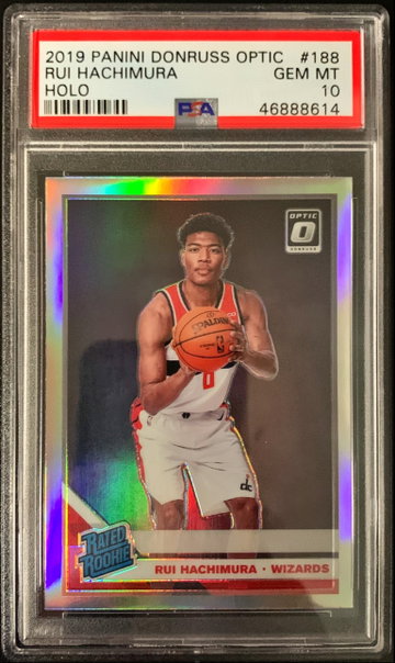 2019 Optic Holo Rui Hachimura Rookie PSA 10