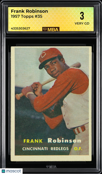 1957 Topps Frank Robinson #35 RC MBA 3