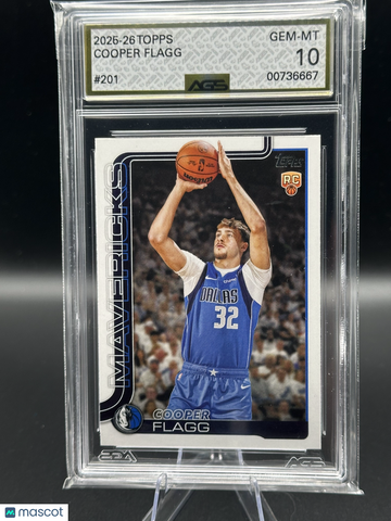 2025 Topps Cooper Flagg #201 RC AGS 10