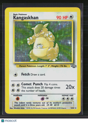 1999 Jungle Kangaskhan Holo Rare #5/64