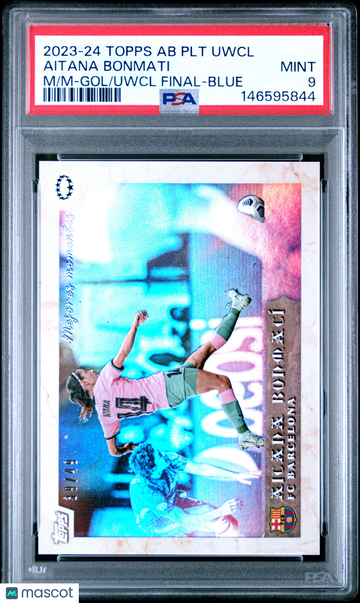 2023-24 Topps Aitana Bonmati Curated Set Aitana Bonmati Blue /49 PSA 9