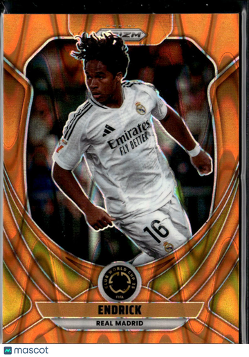 Endrick 2025 Panini Prizm FIFA Club World Cup Orange /199 Real Madrid
