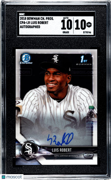 2018 Bowman Chrome Prospects Luis Robert #CPA-LR Auto. SGC 10 Auto 10