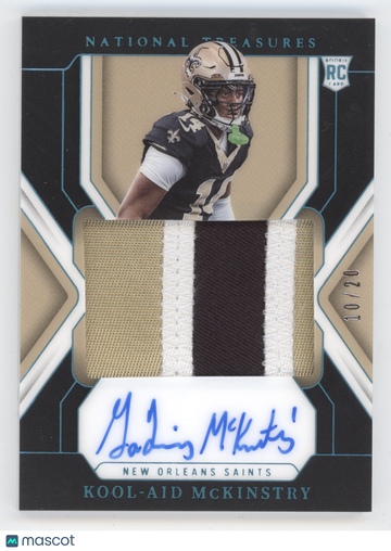 2024 Panini National Treasures Material Signatures Kool-Aid McKinstry #180 /20 RC