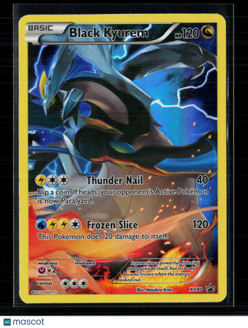 2015 XY Promos Black Kyurem Holo Black Star Promo FA #XY80