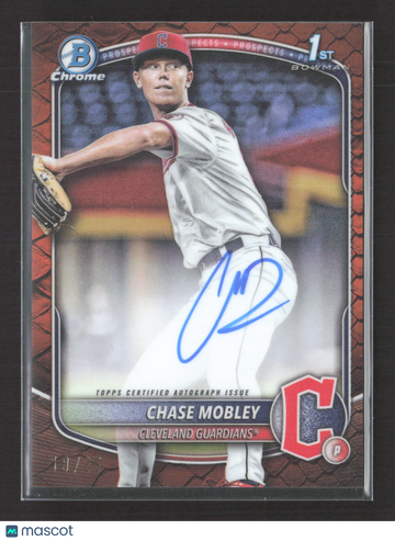 2024 Bowman Chrome Chase Mobley #CPA-CMY Red Lava Refractor Auto