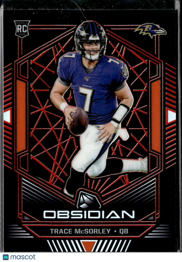 Trace McSorley 2019 Panini Obsidian RC Orange /50 Baltimore Ravens