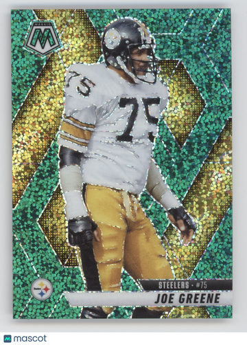 2025 Panini Mosaic Joe Greene #190 Green Sparkle /8