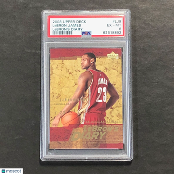 2003 Upper Deck Lebron's Diary LeBron James #LJ9 Lebron's Diary PSA 6