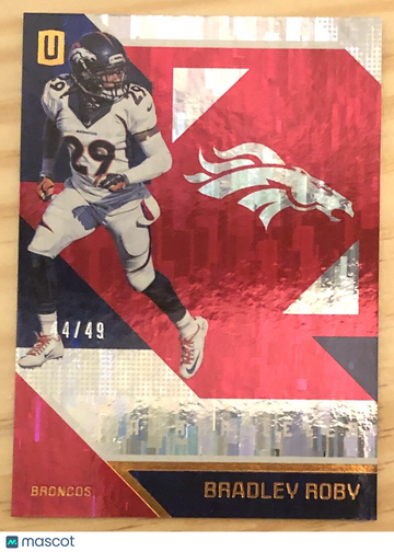 Bradley Roby 2016 Panini Unparalleled #5 Red Parallel SP #44/49 Denver Broncos