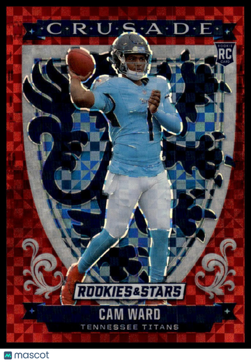 2025 Panini Rookies & Stars Cam Ward #22 Crusade Red Plaid