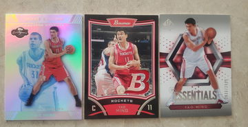 Yao Ming LOT 2007 Co Signer /29 2008 Bowman Jersey 2004 SP Authentic /2999
