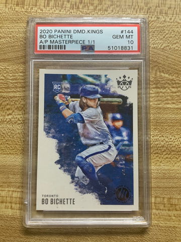 2020 Panini Diamond Kings Bo Bichette Rookie Card AP Masterpiece 1/1 PSA 10 Gem Mint 