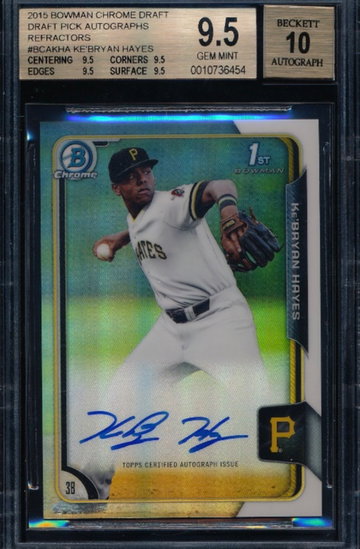 KeBryan Hayes 2015 Bowman Chrome Refractor Auto 