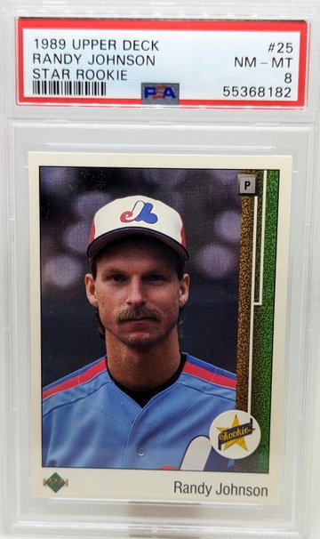 1989 Upper Deck Randy Johnson #25 PSA 8 Star Rookie RC