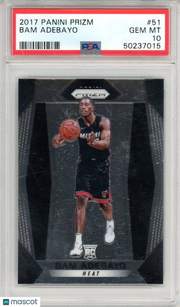2017 Panini Prizm Bam Adebayo #51 PSA 10