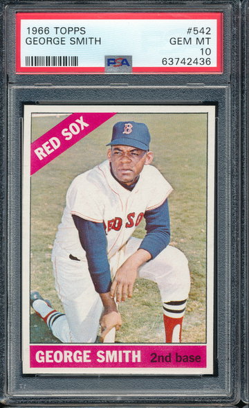 1966 Topps George Smith #542 PSA 10 - Red Sox
