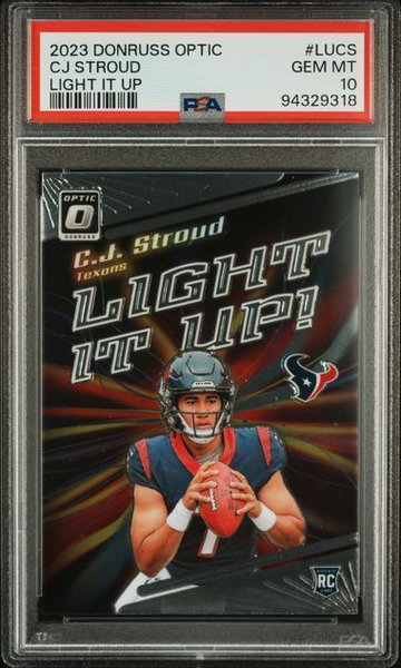 2023 Donruss Optic | Rookie CJ Stroud | Light It Up | PSA 10