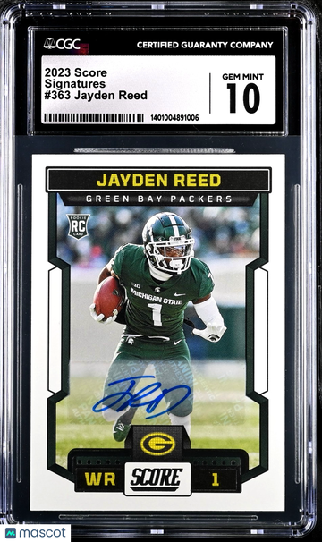 2023 Score Jayden Reed #363 [Base] Signature Rookie 10 Score