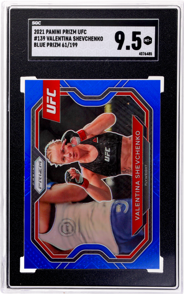 2021 Panini Prizm Blue Valentina Shevchenko #139 /199 SGC 9.5