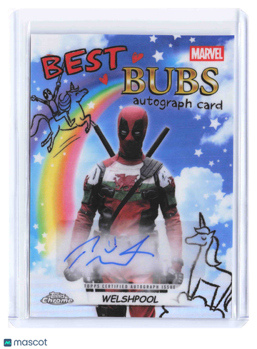 2025 Topps Chrome Deadpool Best of Bubs Welshpool Deadpool Topps Certified Autograph Issue #NA-PM
