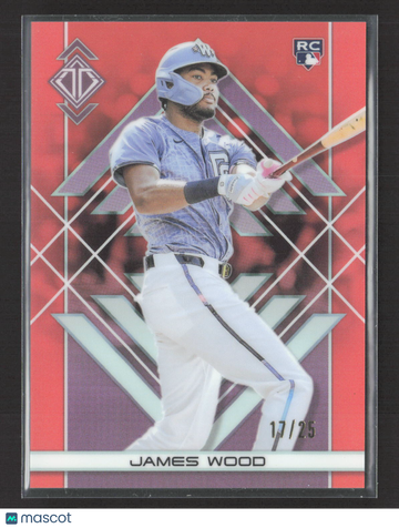 2025 Topps Transcendent James Wood #85 Red /25 RC