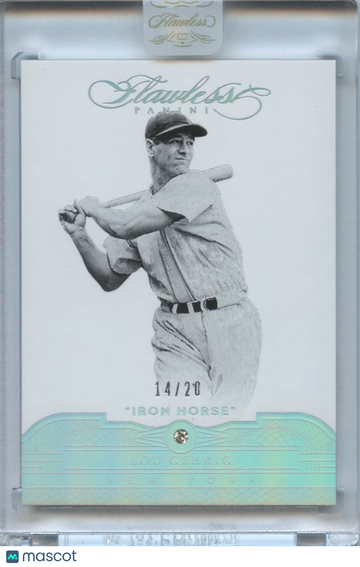 Lou Gehrig 2017 Flawless Diamond Gem Iron Horse New York Yankees 14/20