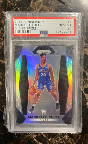 2017 panini prizm Markelle Fultz silver prizm #1 gem mint psa 10