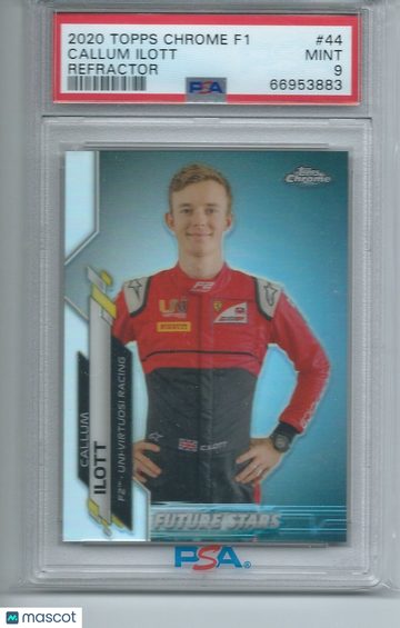 2020 Topps Chrome Formula 1 Callum Ilott #44 Refractor PSA 9