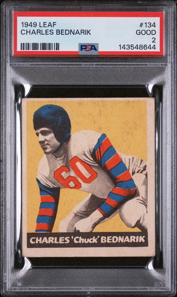 1949 Leaf Chuck Bednarik #134 PSA 2