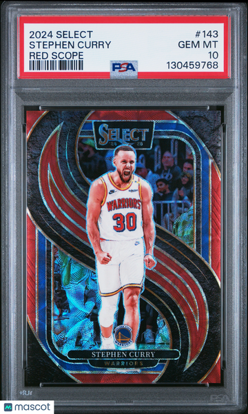 2024 Panini Select Stephen Curry #143 Red Scope PSA 10