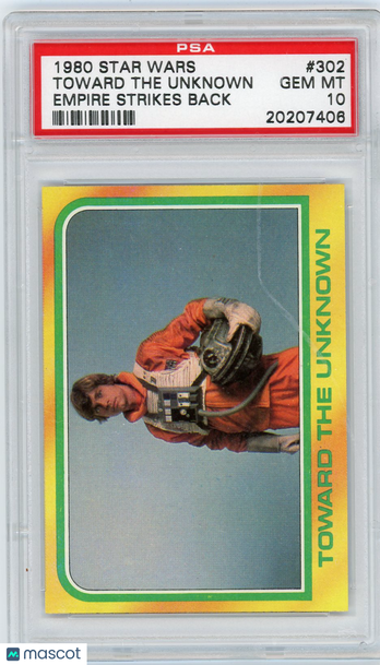 1980 Star Wars Empire Strikes Back Toward The Unknown #302 PSA 10