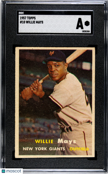 1957 Topps Willie Mays #10 SGC A
