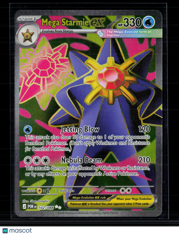 Pokemon Mega Starmie EX #102/88