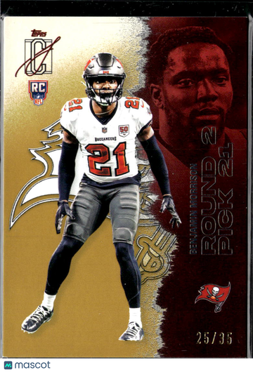 Benjamin Morrison 2025 Topps Signature Class RC /35 Tampa Bay Buccaneers
